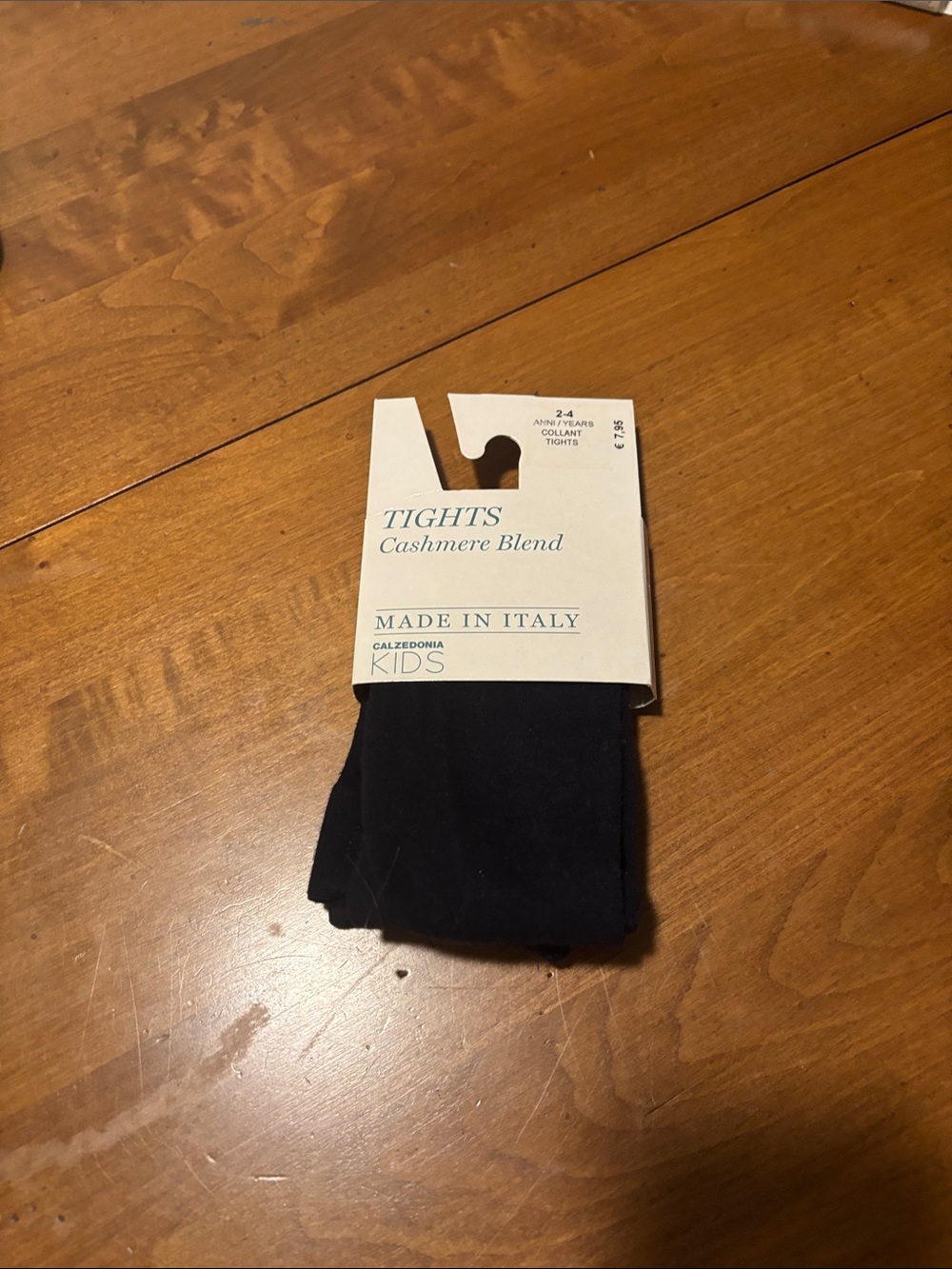 Calzedonia Kids Black Cashmere-Blend Tights